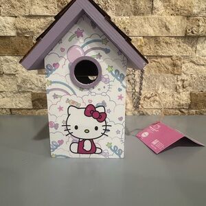 Hello Kitty Birdhouse with Purple Roof